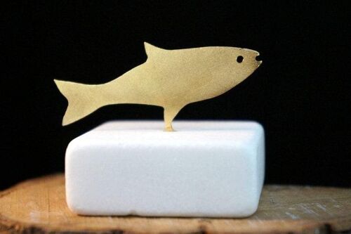 Thanksgiving Favors, Fish paperweight - modern design, Minim