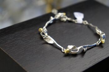 Bracelets en Argent pour Femmes, Branche d'Olivier, Fleur et Feuille Soutien-Gorge 4