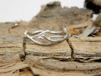 Bague Twig, argent sterling fin pour hommes et femmes. jasme 4