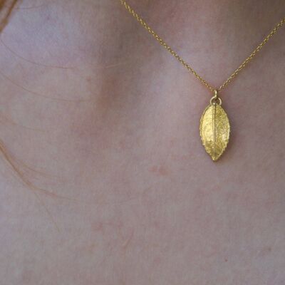 Minimalist Rose Necklace ,14K Gold on Sterling Silver. Real