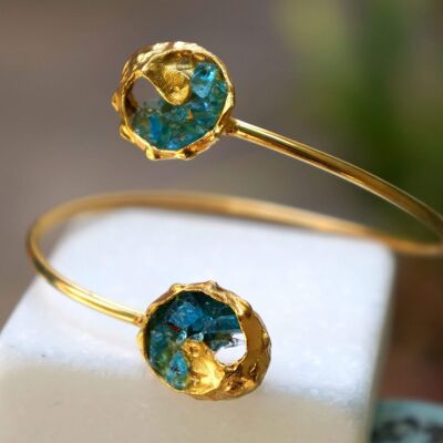 Venetian Raw Murano Glass Bracelet for Women, Bridal