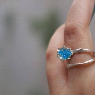 Gift for Girlfriend,  Rings for Women, Fine Silver Limpet Sh