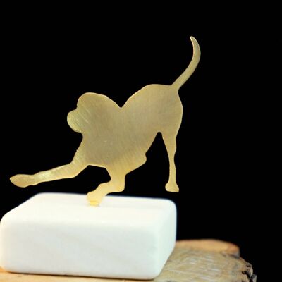 Home decor Home Gift Art Small statue Happy Dog,Minimal deco