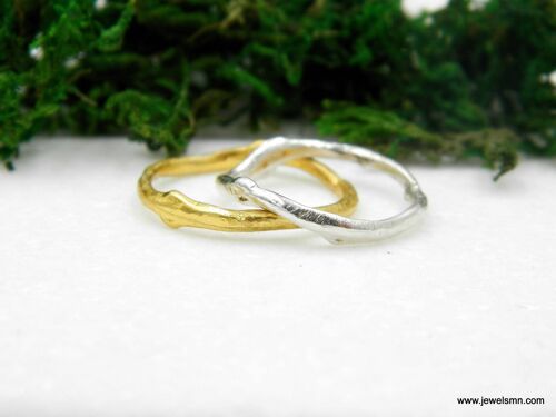 Wedding Ring Set,Couple Ring Set in Solid Gold