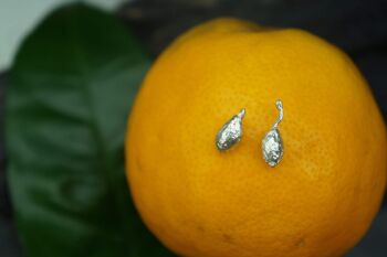 Boucles d'oreilles minuscules olives pour femmes, boucle d'oreille en argent sterling 3
