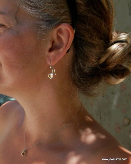 Earrings Real Lily flower earrings in sterling silver. Plant
