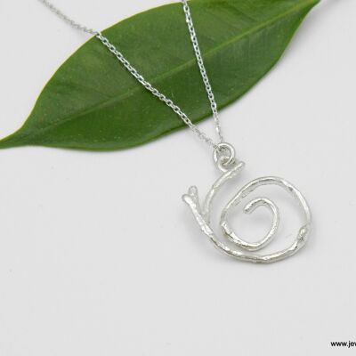 Jasmine plant Sterling silver Necklace from Jasmine branch.