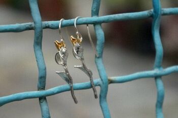 Boucles d'oreilles pendantes et pendantes en argent sterling pour femmes d'Oliv 2