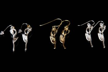 Boucles d'oreilles pendantes et pendantes en argent sterling pour femmes d'Oliv 4