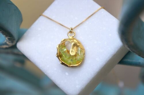 Gemstone & Shell Necklace for Women, Beautiful Murano Glass