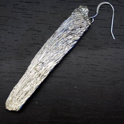 Mismatched earrings of Real Tree bark, Long Dangle Earrings