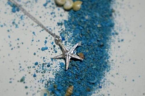Real Starfish Necklace on Sterling Silver 925..