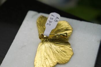 Broche en or sur argent sterling Real Butterfly Brooch. Papillon 2