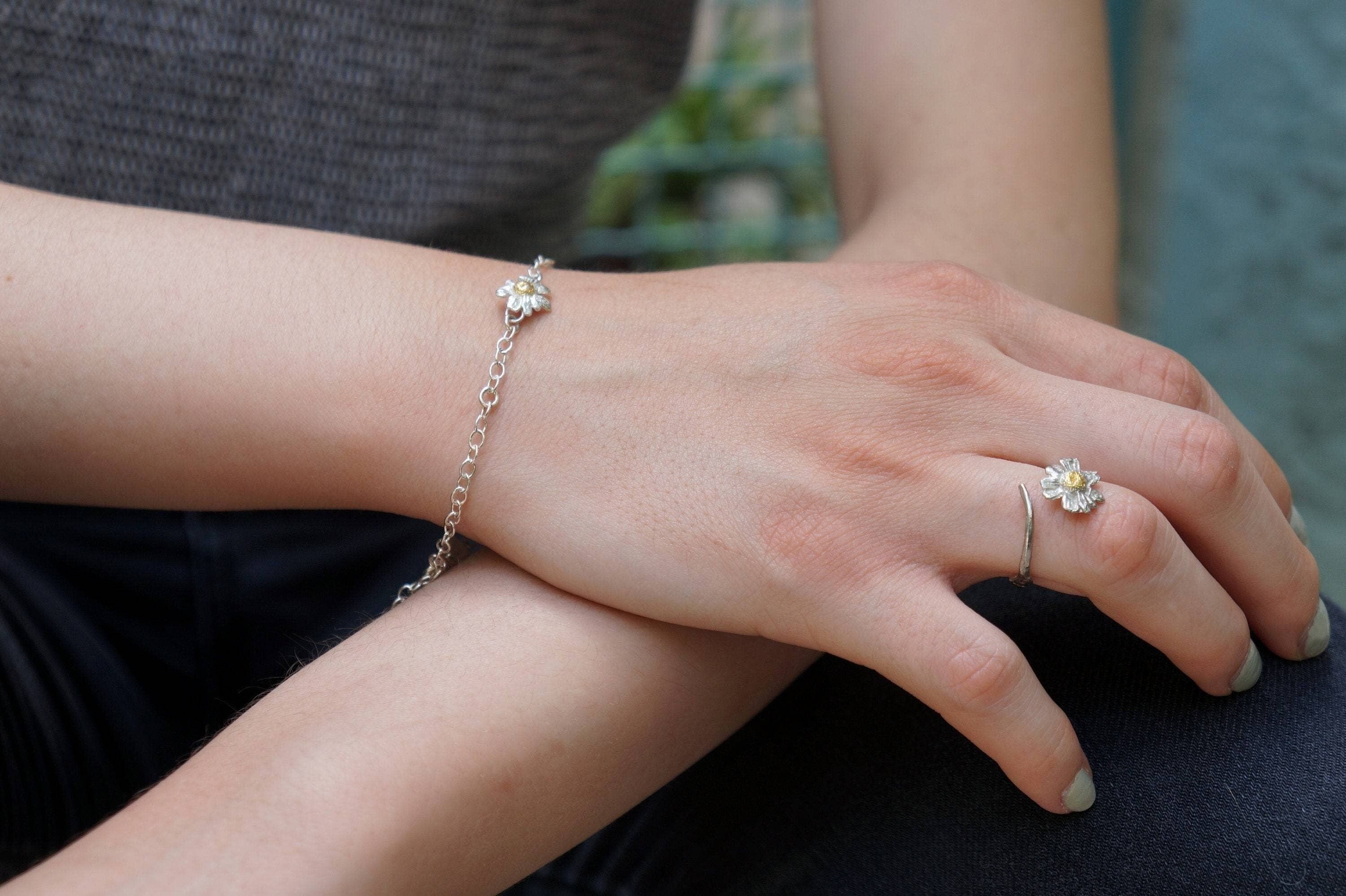 Dainty Nature Kamille-Zweig-Ring für Damen von