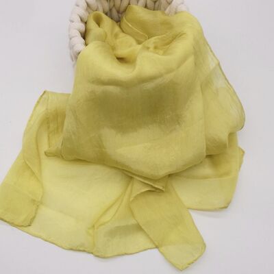 Yellow Silk Scarf, Large