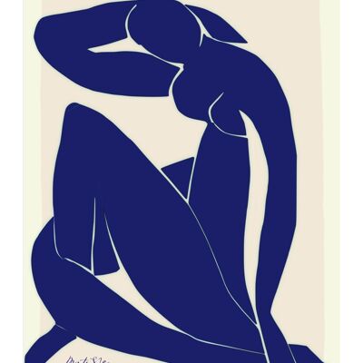 Affiche Matisse Now bleu
