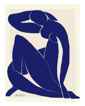 Affiche Matisse Now bleu 1