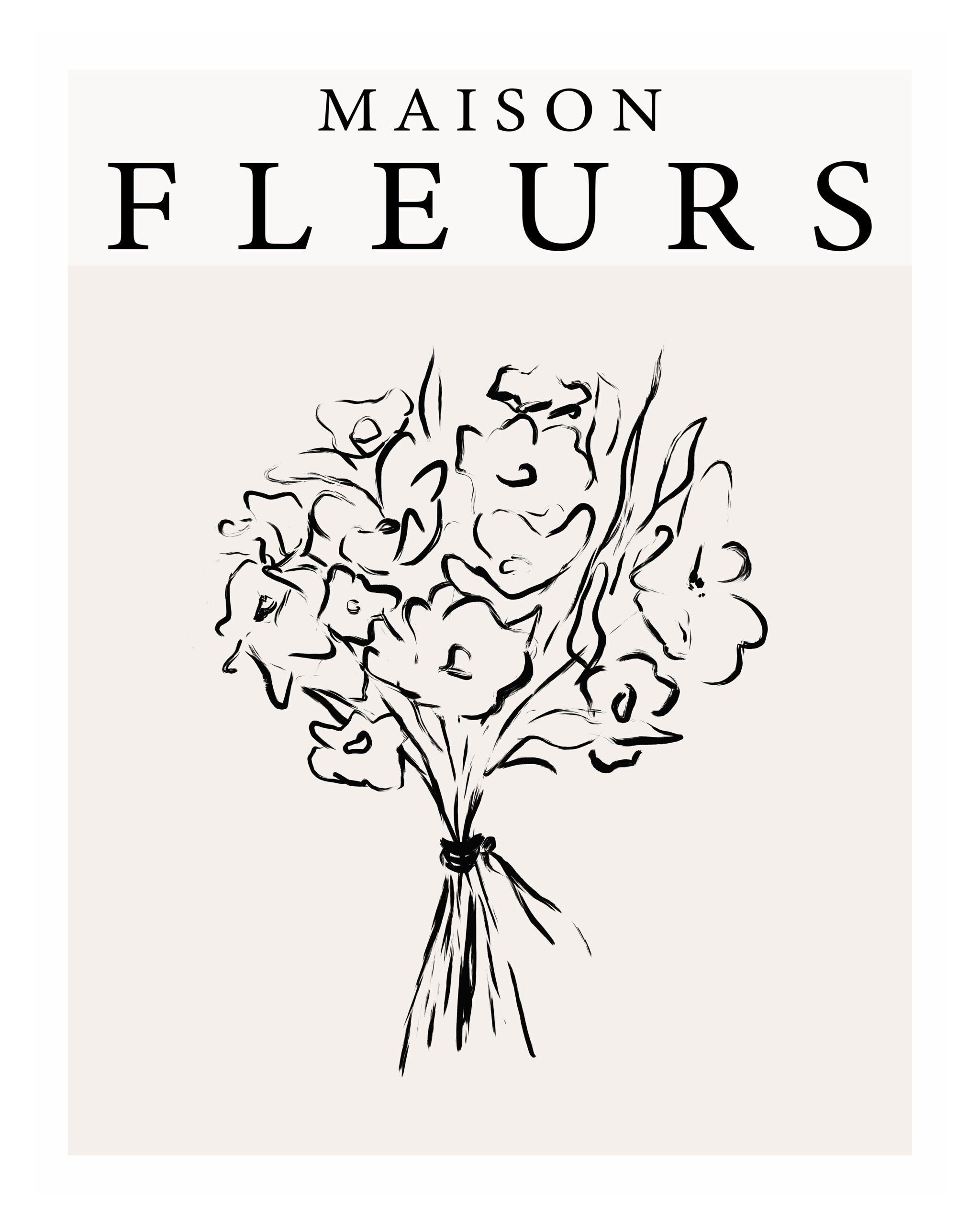 Póster Maison Fleurs