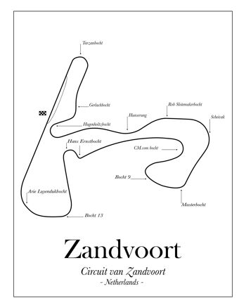 Affiche Zandvoort 40x50 1