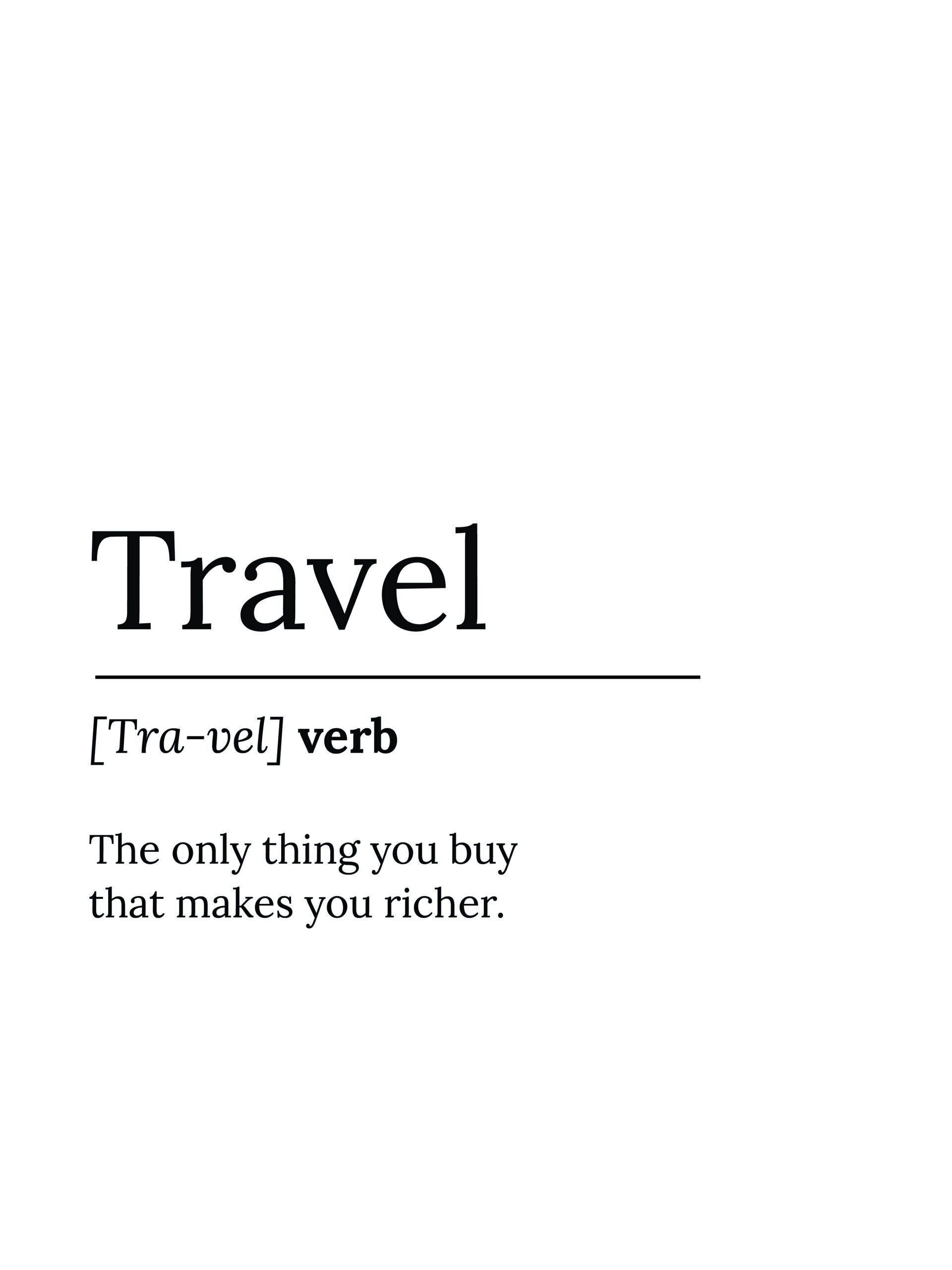 Poster Citazione di viaggio - Viaggio- 30x40 cm - 30x40 cm