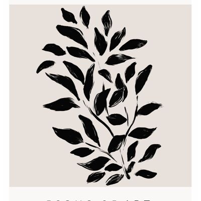 Affiche Botanique Abstraite - 30x40 cm - 30x40 cm