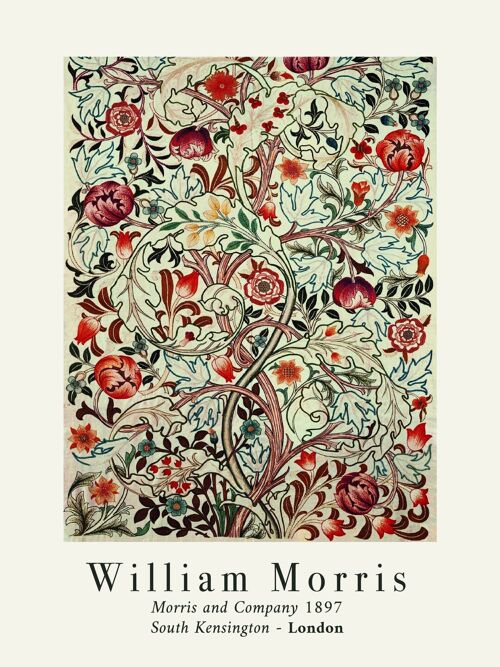 Poster William Morris Autumn- 30x40 cm - 30x40 cm