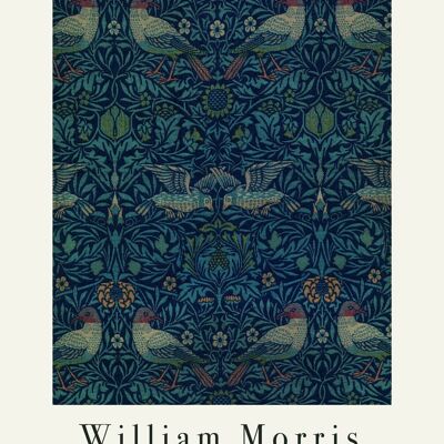 Affiche William Morris Oiseaux - 30x40 cm - 30x40 cm