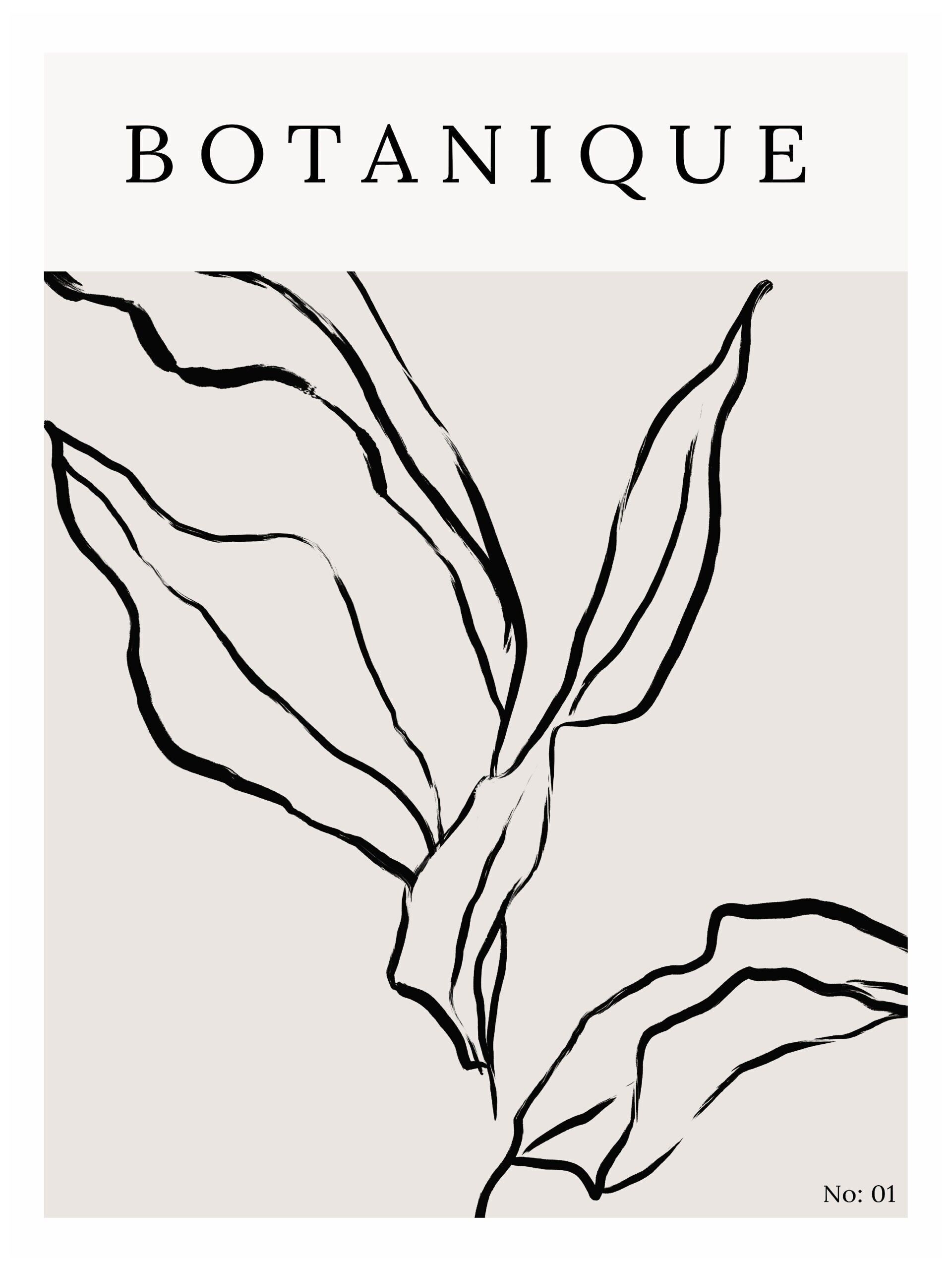 Affiche Art Abstrait Fleur - 30x40 cm