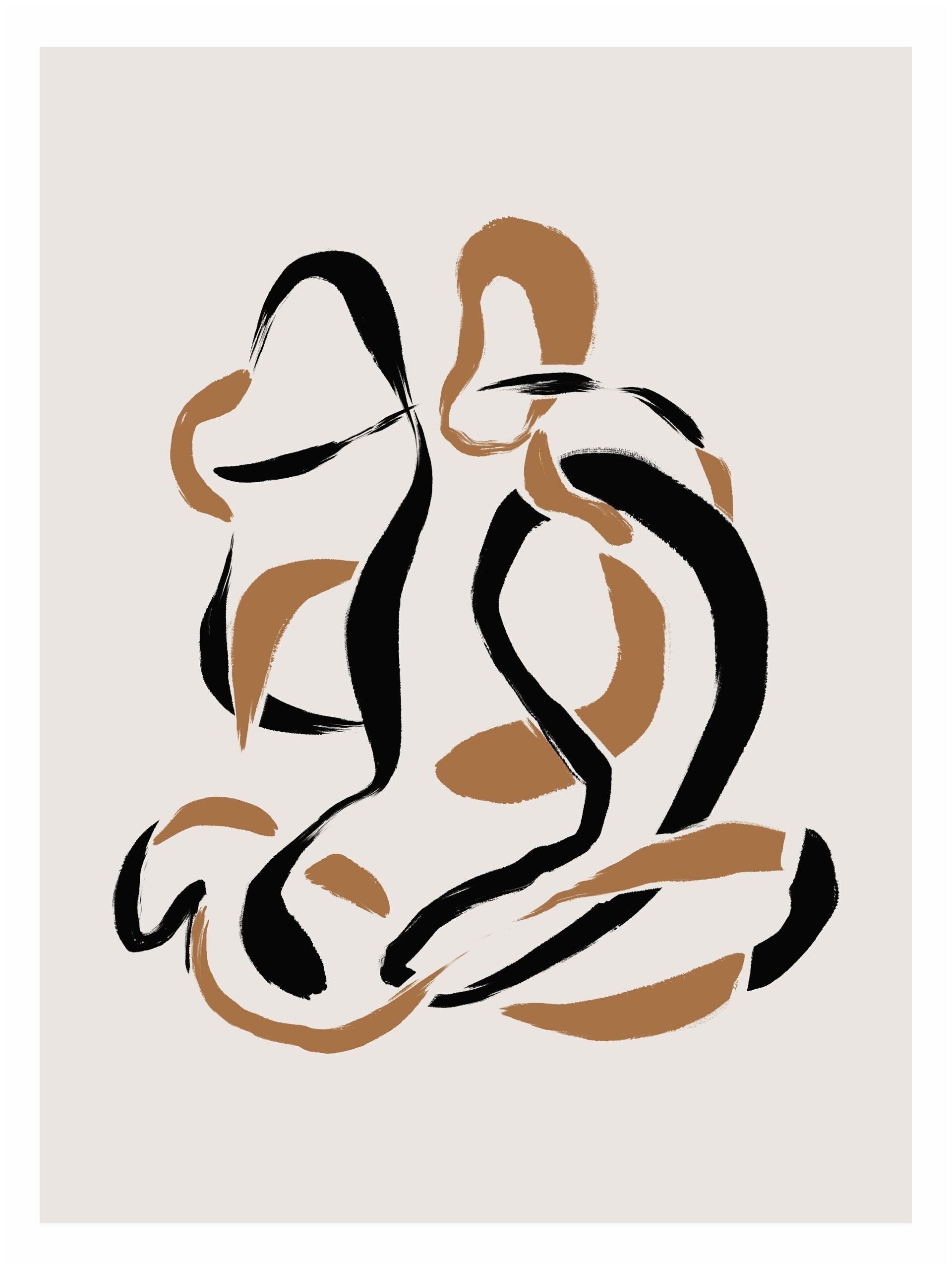 Affiche impression d'art abstrait - 30x40 cm