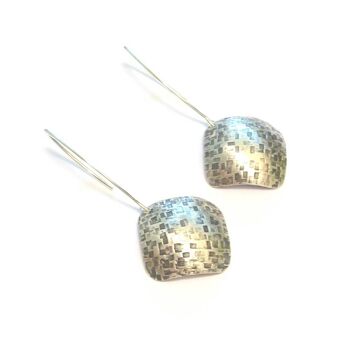 Boucles D'Oreilles Ethniques Alcobaça Argent 950 2