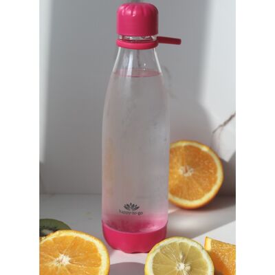 Happy-to-go | Tritan® Wasserlasche BPA frei - Dein umweltfreundlicher Wegbegleiter - Watermelonpink