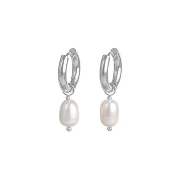 Boucles d'oreilles perles | Argent 1