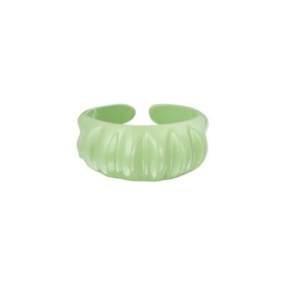 Brede ring | Gekleurde ring | Olijf groene ring
