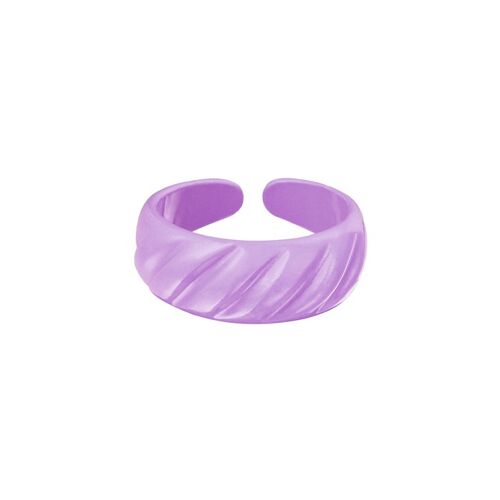 Croissant ring | Gekleurde ring | Paarse ring