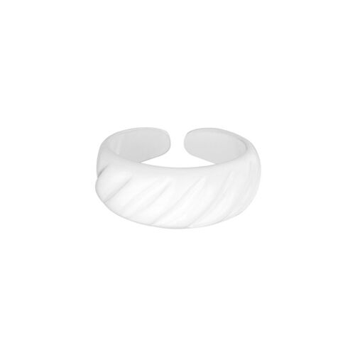 Croissant ring | Gekleurde ring | Witte ring