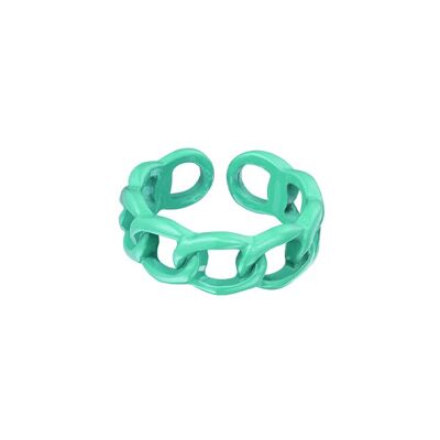 Gevlochten ring | Gekleurde ring | Groene ring