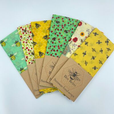 Bees- Extra Large Pack of one beeswax food wrap