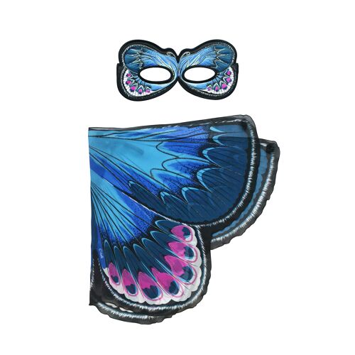 Karner blue butterfly wings + mask