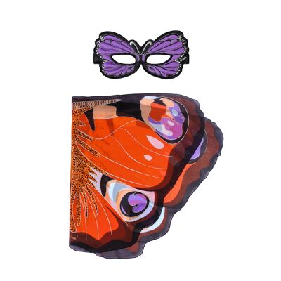 Peacock butterfly wings + mask