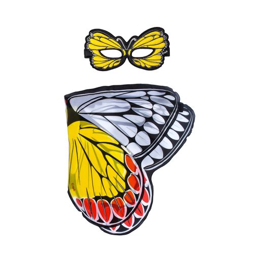 Common jezebel butterfly wings + mask