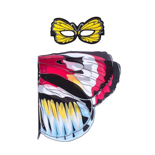 Piano key butterfly wings + mask