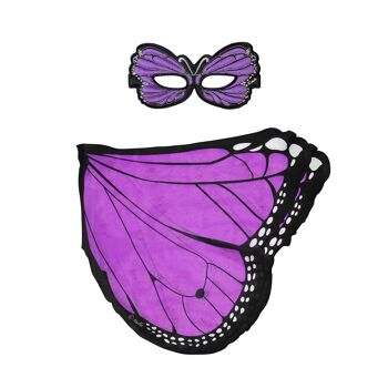 AILES DE PAPILLON VIOLET + MASQUE 3