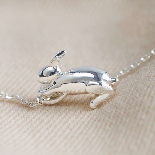 Bunny Necklace in Silver