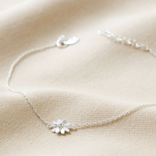 Daisy Anklet in Silver