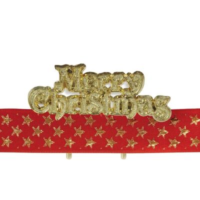 Shimmering Stars Ribbon & Motto Kit Red & Gold