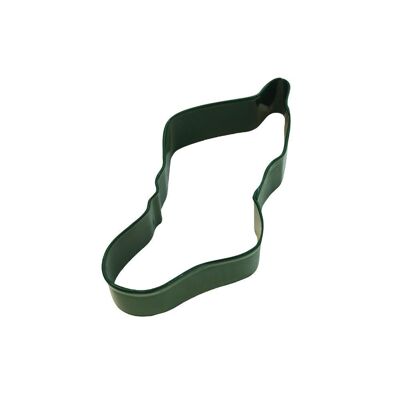 Stocking Poly-Resin Coated Cookie Cutter Green