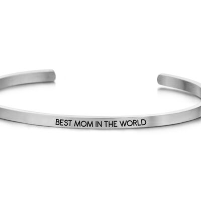 BEST MOM IN THE WORLD-Silver plated