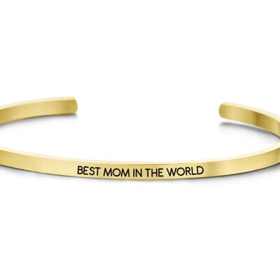 BEST MOM IN THE WORLD-Gold plated
