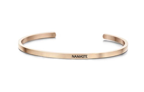 NAMASTE-Rosegold plated