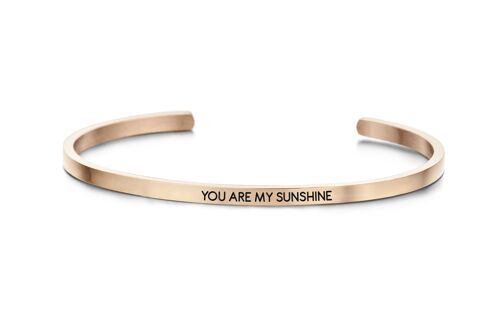 YOU ARE MY SUNSHINE-Rosegold plated